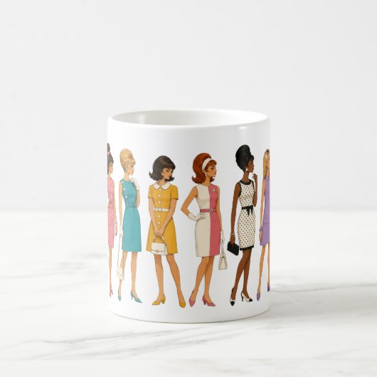 Mug à l'effigie d'une icône de la mode des années  (Centre)
