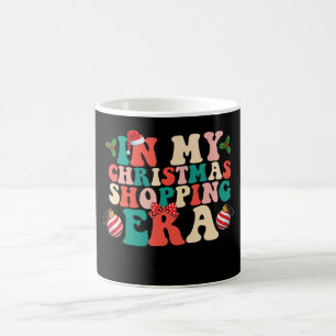 Mug À l'époque de mes achats de Noël Vacances Groovy