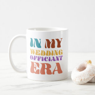 Mug À l'époque de mon célébrant de mariage Style Rétro