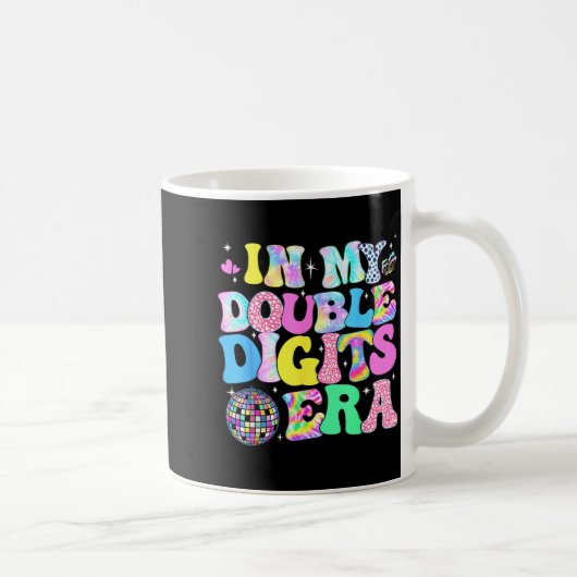 Mug À l'ère de mes doubles chiffres Rétro 10 ans 10e a (Droite)