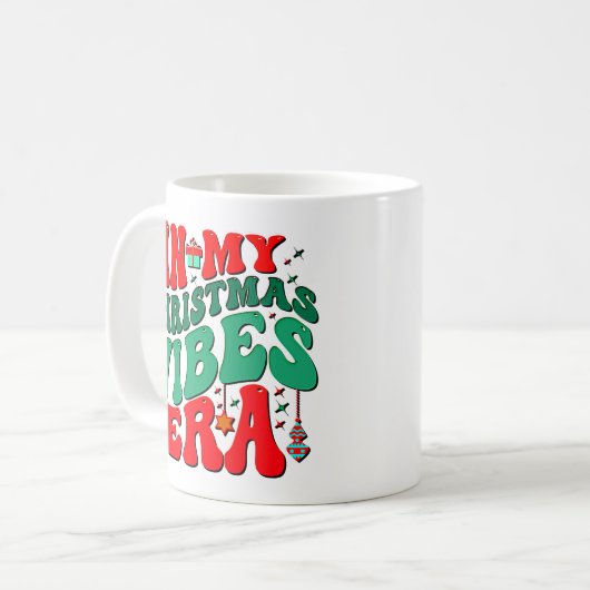 MUG À L'ÈRE DE MES VIBES DE NOËL (Devant gauche)
