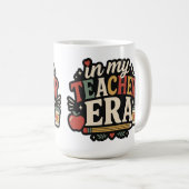 Mug À l'ère de mon professeur Professeur Rétro (Devant droit)