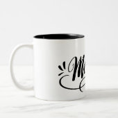 Mug à lettres personnalisées avec le nom Monica (Gauche)