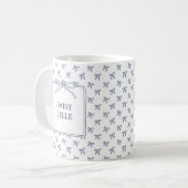Mug A Little Blue Jean Baby Blue Coquette Bow (Devant gauche)