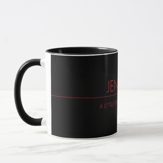 Mug A Little Ray of Pitch Black Custom Name & Quote (Gauche)