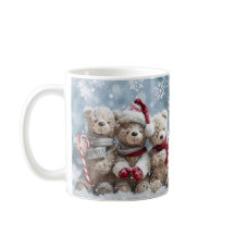 Mug à l'ours en peluche de Noël mignon | Mug des f