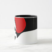 Mug À M. Redd : Noir, blanc et rouge Abstraits (Centre)