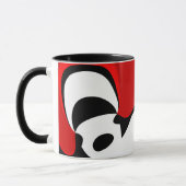 Mug À M. Redd : Noir, blanc et rouge Abstraits (Gauche)