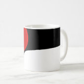 Mug À M. Redd : Noir, blanc et rouge Abstraits (Devant droit)