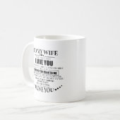 Mug À ma femme, je t'aime (Devant gauche)