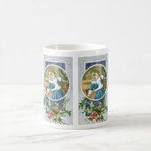 Mug "A Merry Christmas" Fille en bleu (Centre)