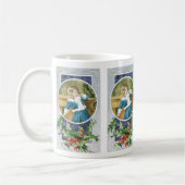 Mug "A Merry Christmas" Fille en bleu (Gauche)