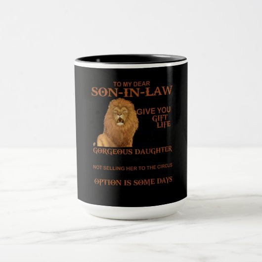 Mug À mon cher fils en droit, je ne t'ai pas offert (Centre)