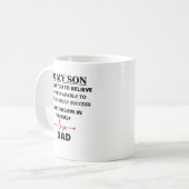 Mug À mon fils, citez le succès (Devant gauche)