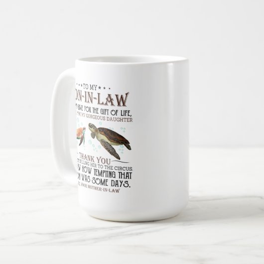 Mug À mon fils en droit (Devant gauche)