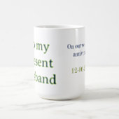 Mug À mon mari anniversaire de mariage ajoutez nom dat (Centre)