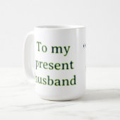 Mug À mon mari anniversaire de mariage ajoutez nom dat (Devant gauche)