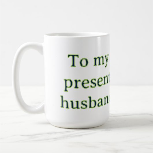 Mug À mon mari anniversaire de mariage ajoutez nom dat (Gauche)