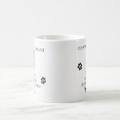 Mug À mon serviteur Humain Funny Chien Carlin cadeau (Centre)