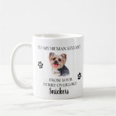 Mug À mon serviteur humain Funny Chig cadeau Yorkie (Gauche)