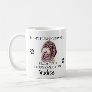 Mug À mon serviteur humain Funny Dog Labradoodle Mix