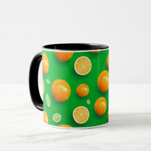 Mug à motif d'art de fruit d'agrumes moderne migno
