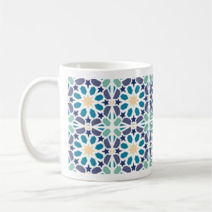 Mug à motif de carreaux de Zellige marocains