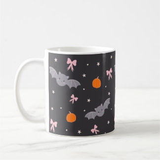 Mug à motif de chauve-souris Halloween noir mignon