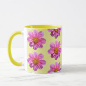 Mug à motif de dahlia rose (Gauche)