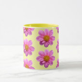 Mug à motif de dahlia rose (Centre)