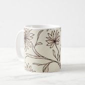 Mug à motif floral abstrait (Devant gauche)