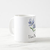 Mug à motif floral de style aquarelle (Devant gauche)
