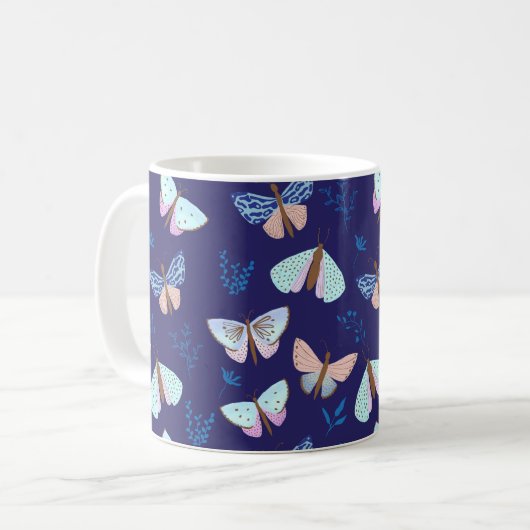 Mug à motif papillon (Devant gauche)