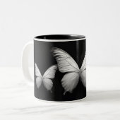 Mug à motif papillon noir et blanc (Devant gauche)