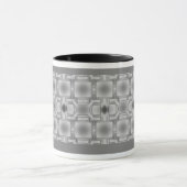 Mug à motifs élégamment gris (Centre)