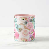 Mug à motifs floraux féminins (Centre)