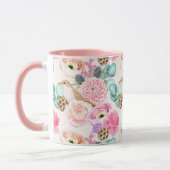 Mug à motifs floraux féminins (Gauche)