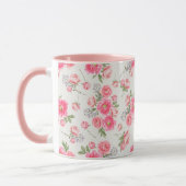 Mug à motifs floraux féminins (Gauche)