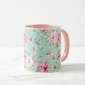 Mug à motifs floraux féminins (Devant droit)