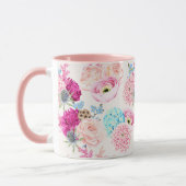 Mug à motifs floraux féminins (Gauche)
