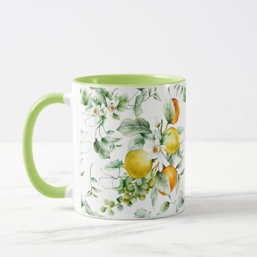 Mug à motifs floraux féminins (Gauche)