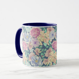 Mug à motifs floraux féminins