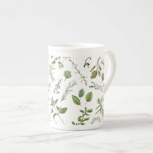 Mug à motifs herbacés (Devant droit)
