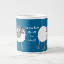 Mug à mouton sot romantique pour personnaliser