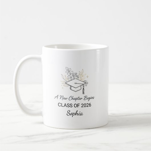 Mug A New Chapter Begins Class of 2026 Personalized (Gauche)