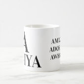 MUG A) NOM, LETTRE ET DESCRIPTION POSITIVE (Centre)