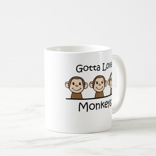 Mug A obtenu d'aimer des singes (Devant droit)
