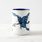 Mug à papillon bleu (Centre)