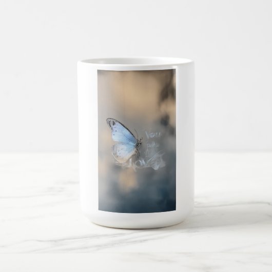 Mug à papillon bleu cristal (Centre)