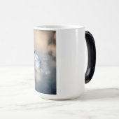 Mug à papillon bleu cristal (Devant droit)